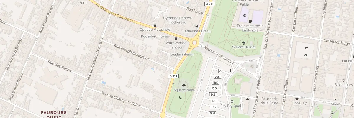 Plan du 40B Rue Denfert Rochereau à Rochefort