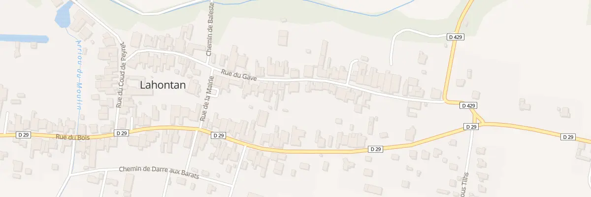 Plan du 9041 Rue du Gave à Lahontan