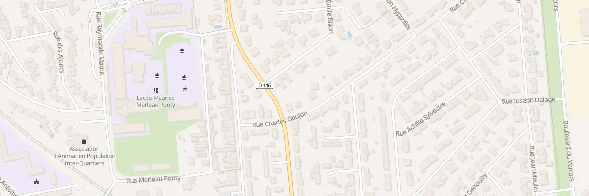 Plan du 8 Rue Charles Goujon à Rochefort