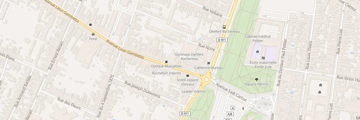 Plan du 15B Av Gambetta à Rochefort