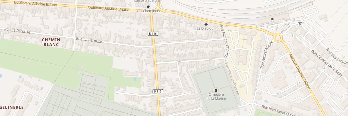 Plan du 7 Rue Guesdon à Rochefort