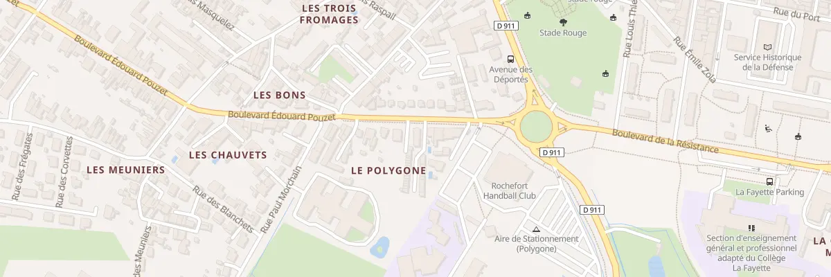 Plan du 8 Bd Edouard Pouzet à Rochefort