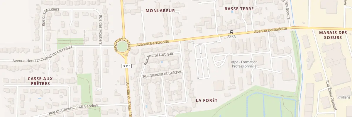 Plan du 23 Rue Amiral Lartigue à Rochefort