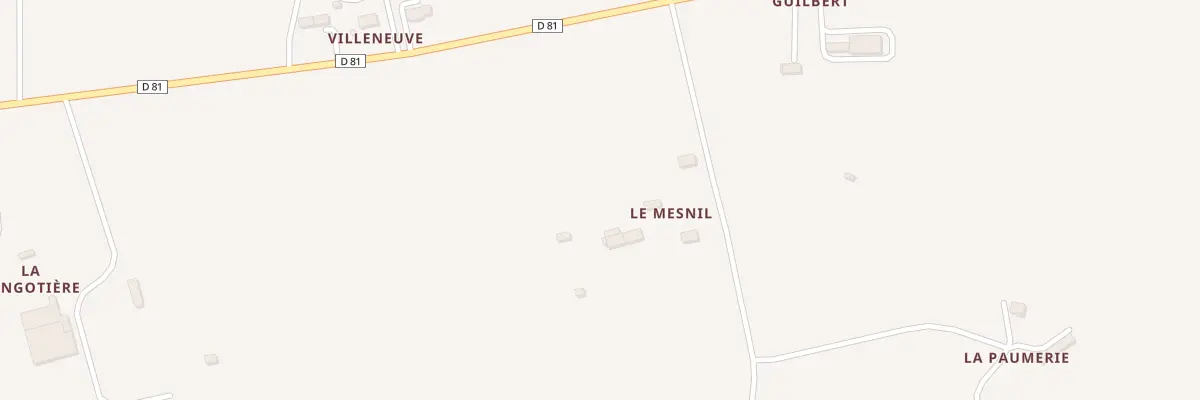 Plan du 1 Le Mesnil à Beaumesnil