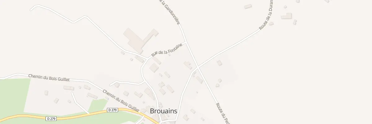 Plan du 1 La Trigalle à Brouains