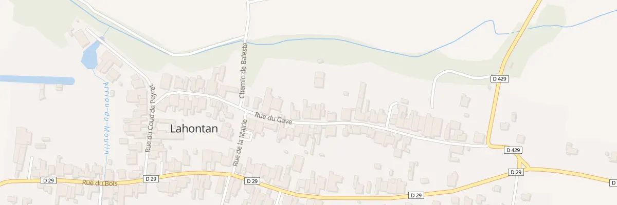 Plan du 9013 Rue du Gave à Lahontan