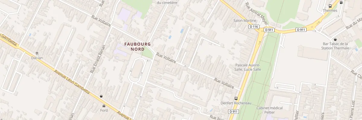 Plan du 33 Rue Voltaire à Rochefort
