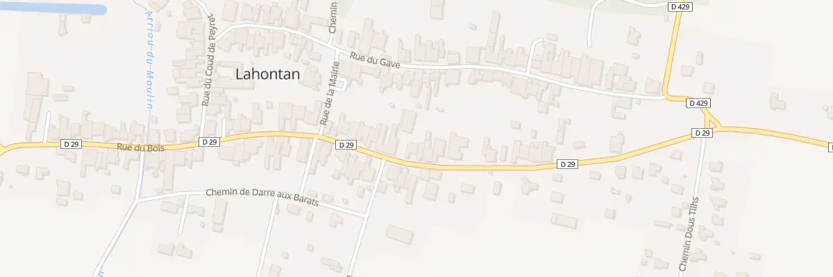 Plan du 55 Rue du Bois à Lahontan