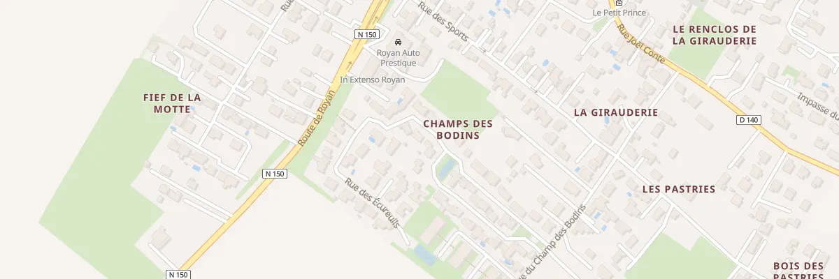 Plan du 8 Rue des Écureuils à Médis