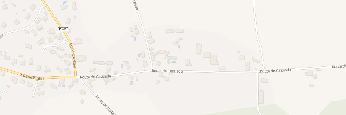 Plan du 265 Rte de Cassiada à Téthieu