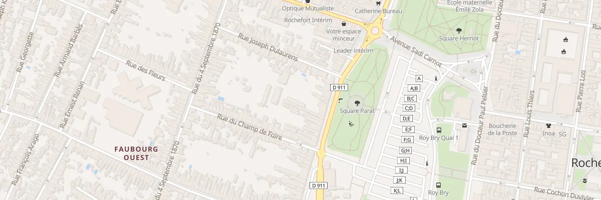 Plan du 50 Rue Denfert Rochereau à Rochefort