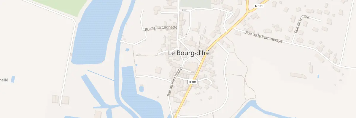 Plan du 12 Pl de l’Eglise Bourg d’Ire à Segré-en-Anjou Bleu