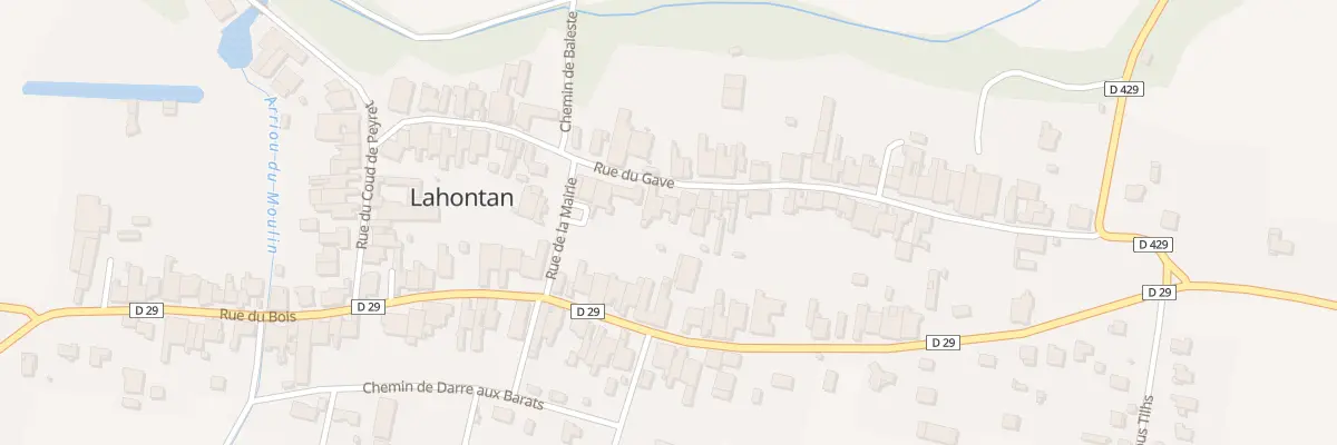 Plan du 9037 Rue du Gave à Lahontan