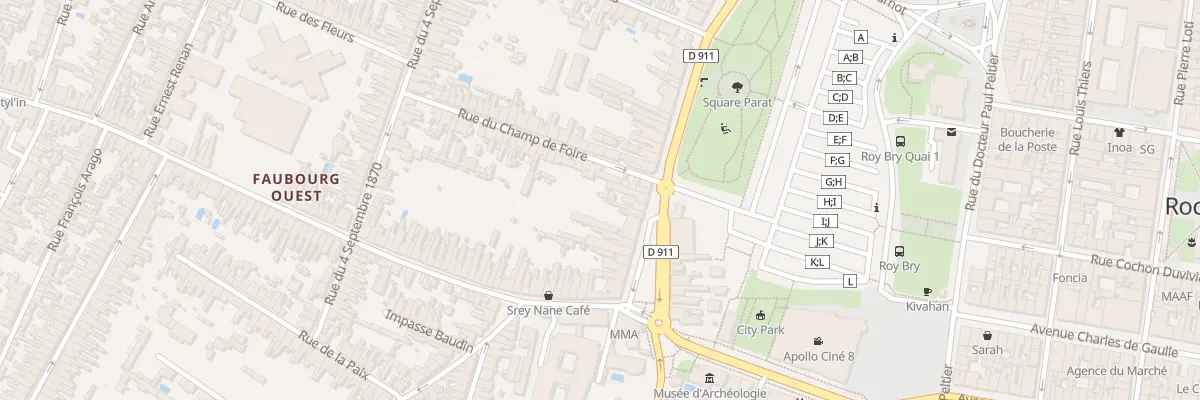 Plan du 62 Rue Denfert Rochereau à Rochefort