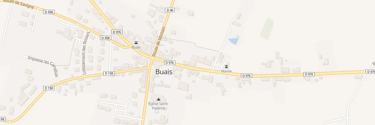 Plan du 13 Rte du Teilleul Buais à Buais-Les-Monts