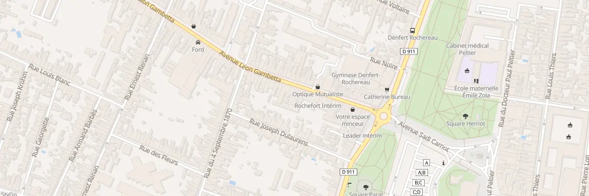 Plan du 28B Av Gambetta à Rochefort
