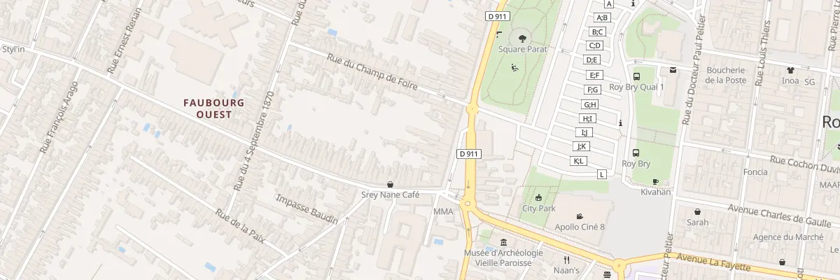 Plan du 65 Rue Denfert Rochereau à Rochefort