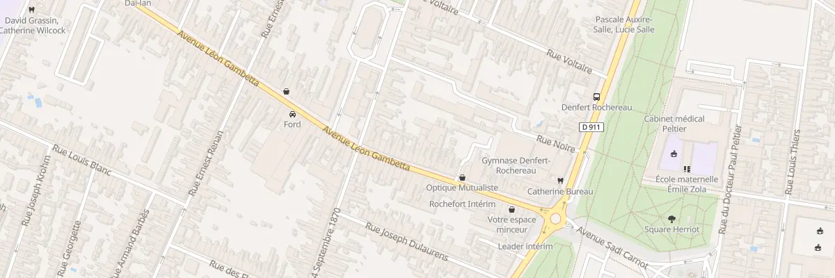 Plan du 35 Av Gambetta à Rochefort