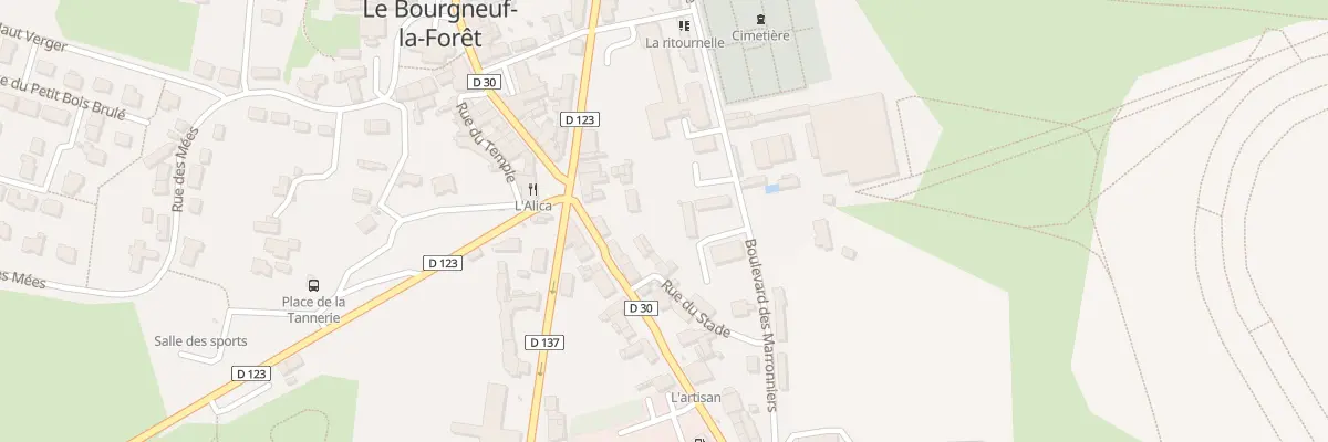 Plan du 13 Bd des Marronniers au Bourgneuf-la-Forêt