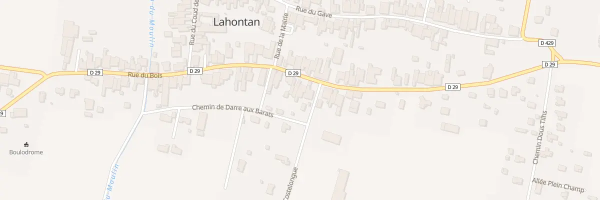 Plan du 54 Rue du Bois à Lahontan