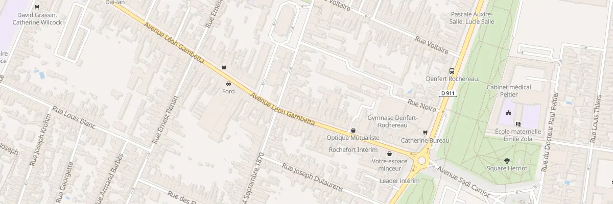 Plan du 41 Av Gambetta à Rochefort
