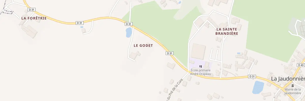 Plan du 5211 La Godet à La Jaudonnière