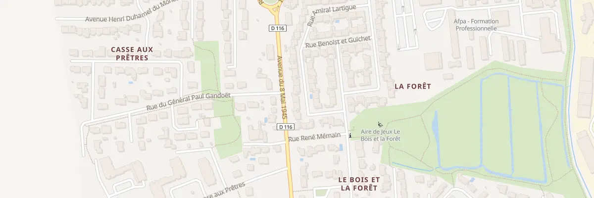 Plan du 14 Rue Amiral Lartigue à Rochefort
