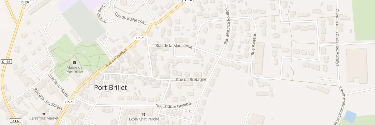 Plan du 8 Rue de la Madeleine à Port-Brillet
