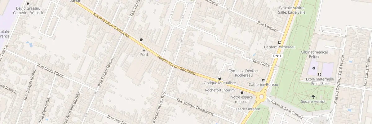 Plan du 45 Av Gambetta à Rochefort