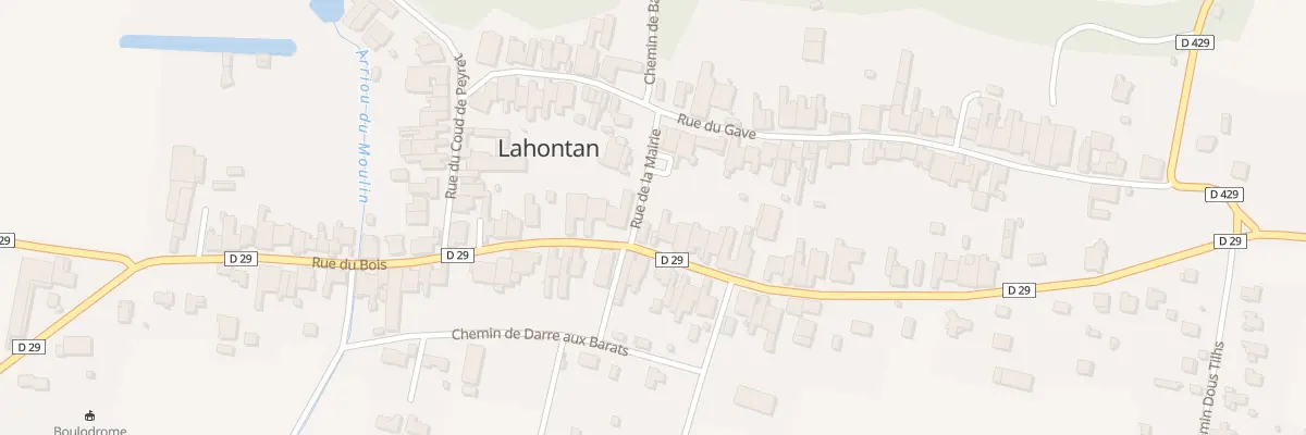 Plan du 43 Rue du Bois à Lahontan