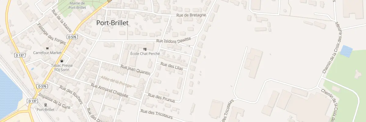 Plan du 9 Rue des Lilas à Port-Brillet