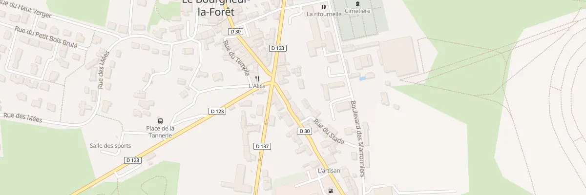 Plan du 2 Rue du Haut Beauvais au Bourgneuf-la-Forêt