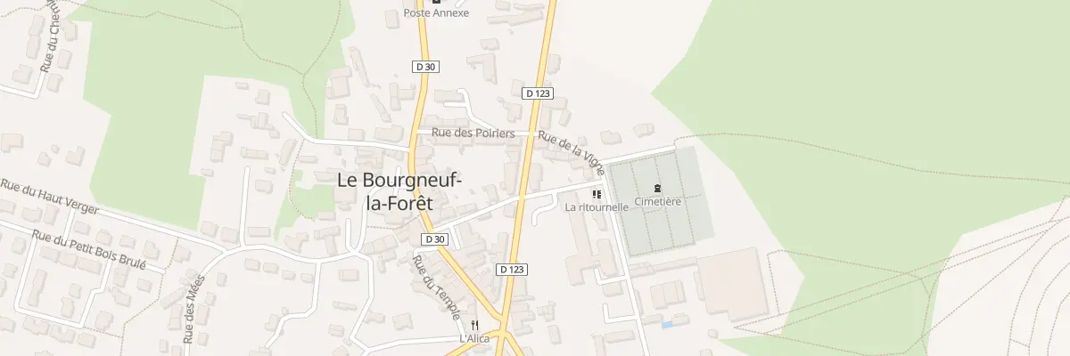Plan du 2 Rue de l’Egalite au Bourgneuf-la-Forêt
