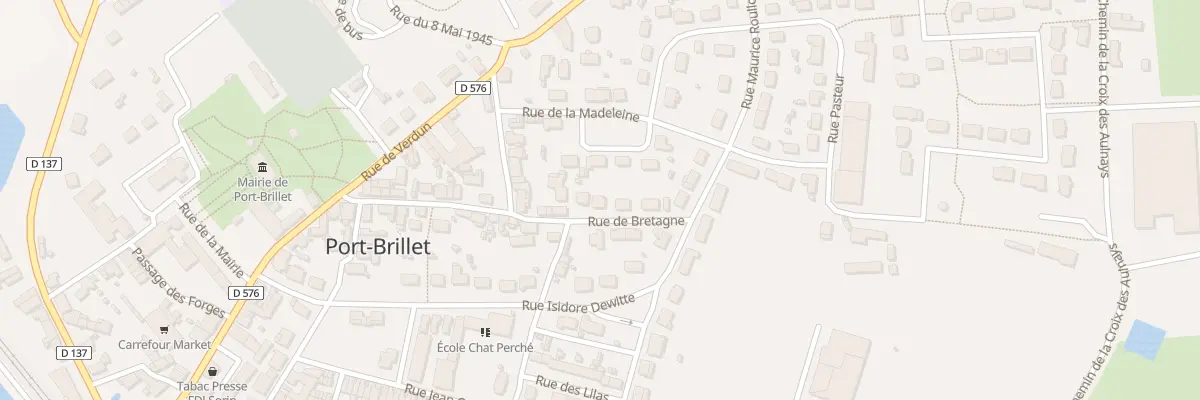 Plan du 27 Rue de Bretagne à Port-Brillet