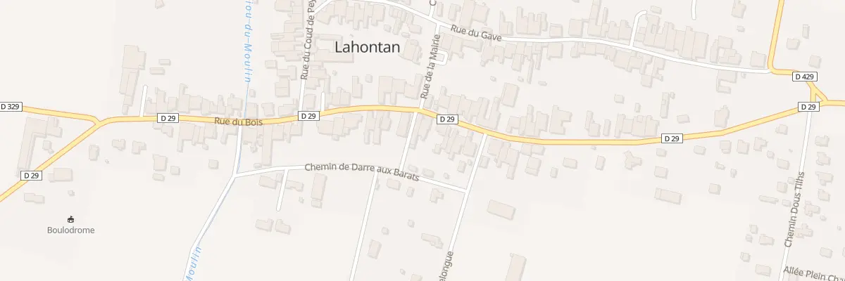 Plan du 48 Rue du Bois à Lahontan