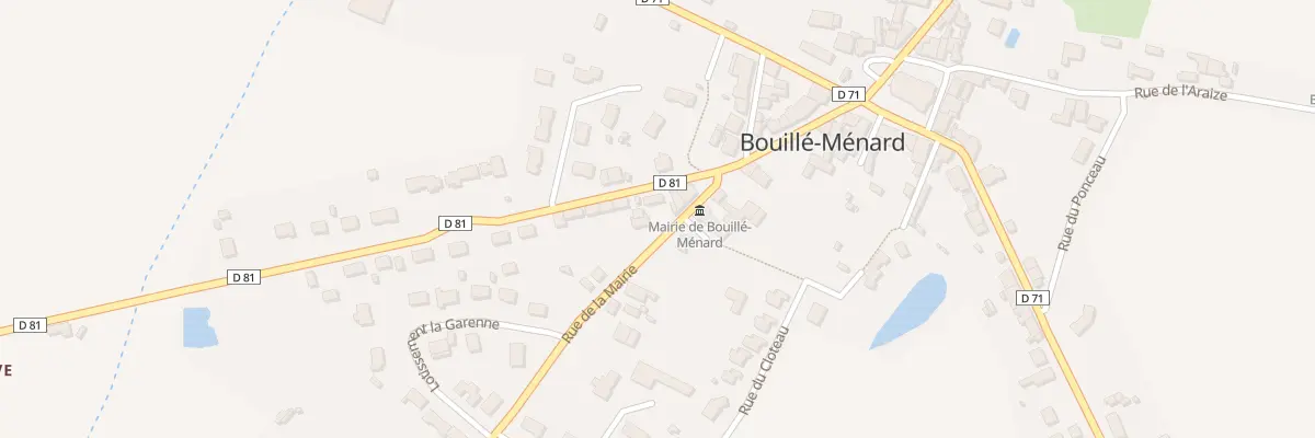 Plan du 1 Rte de Bourg l’Evêque à Bouillé-Ménard