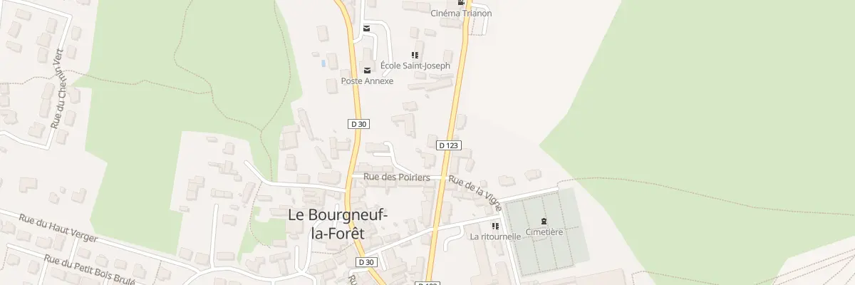 Plan du 26 Rue du Trianon au Bourgneuf-la-Forêt