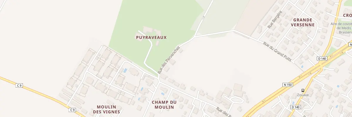 Plan du 7 Rue des Pervenches à Médis