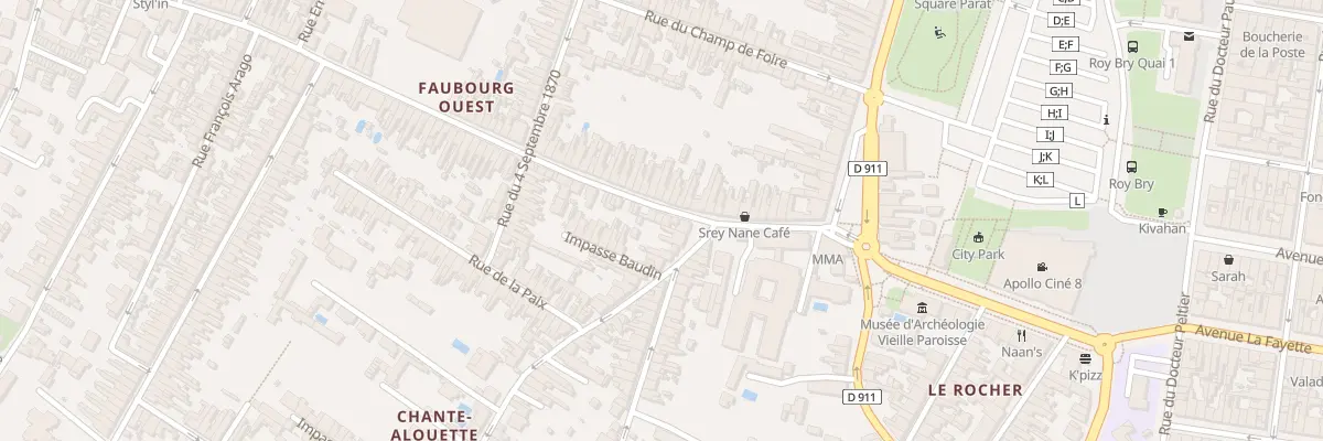 Plan du 10 Rue du Quatorze Juillet à Rochefort