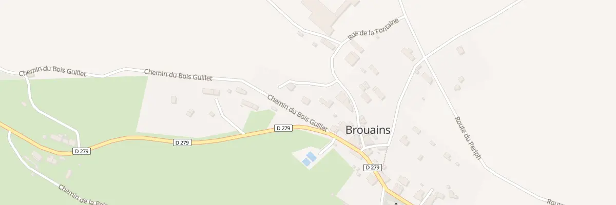 Plan du 2 Chemin du Bois Guillet à Brouains