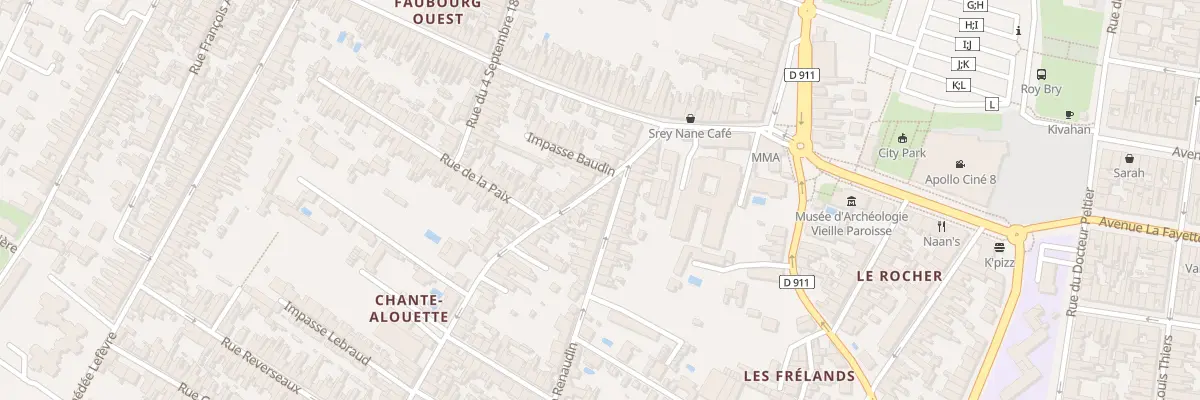 Plan du 3 Rue Renaudin à Rochefort