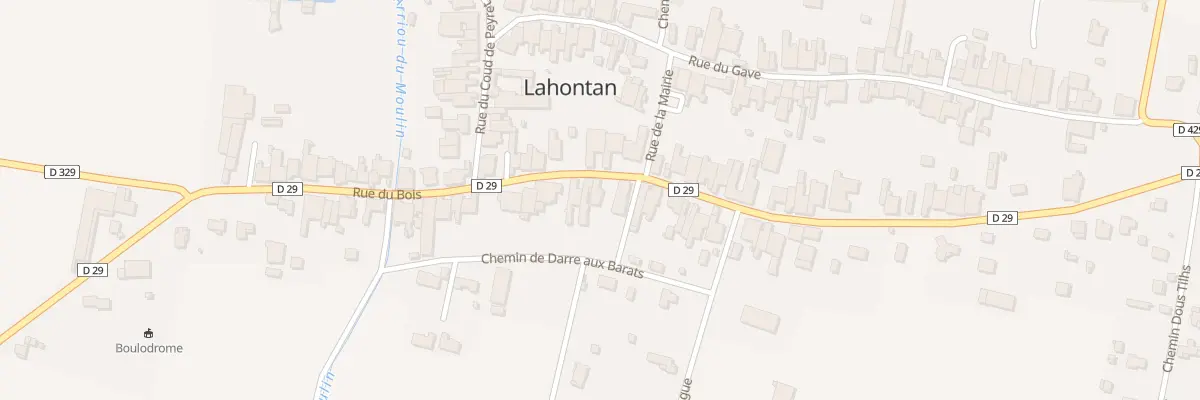 Plan du 42 Rue du Bois à Lahontan