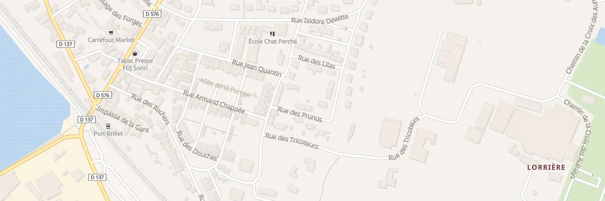 Plan du 1 Rue des Prunus à Port-Brillet