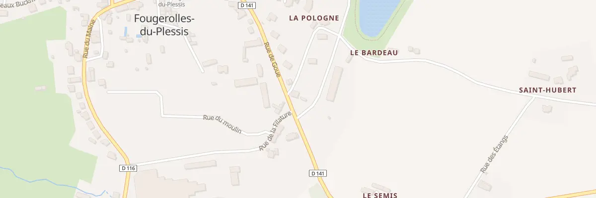 Plan du 15 Rue de Goué à Fougerolles-du-Plessis