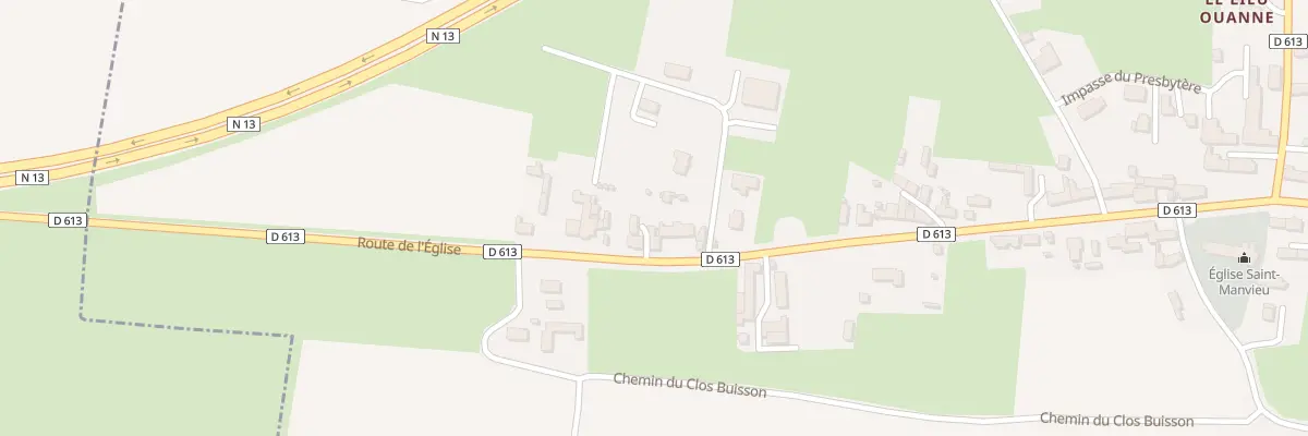 Plan du 36 Rte de l’Église à Longueville