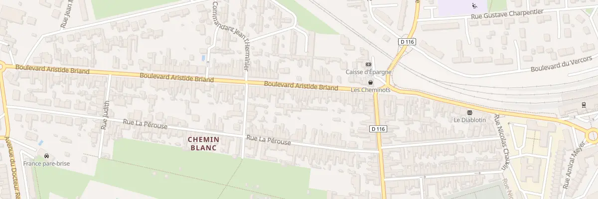 Plan du 80 Bd Aristide Briand à Rochefort