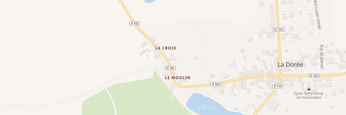 Plan du 2 La Croix à La Dorée