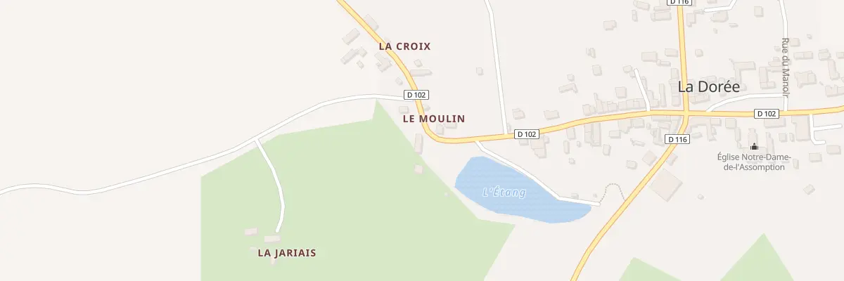 Plan du 1 Le Moulin à La Dorée