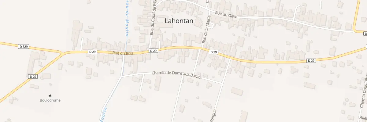 Plan du 40 Rue du Bois à Lahontan