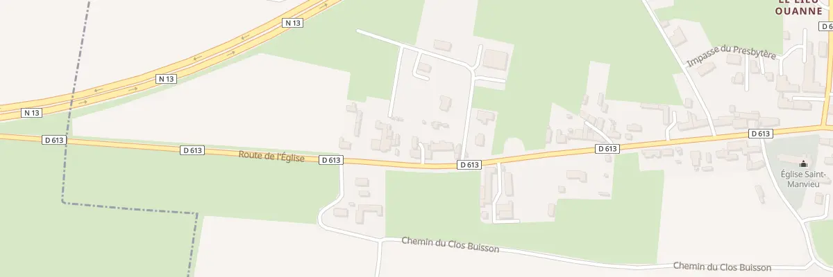 Plan du 38 Rte de l’Église à Longueville